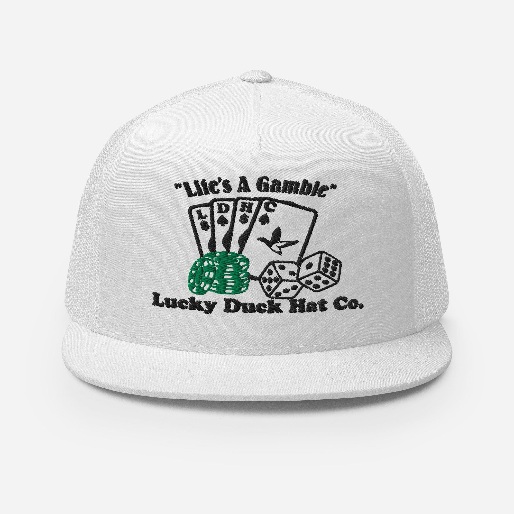 "Life's A Gamble" Lucky Duck Hat Co. Trucker Cap